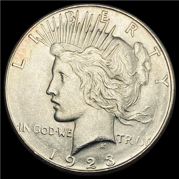 1923-S Silver Peace Dollar CHOICE AU