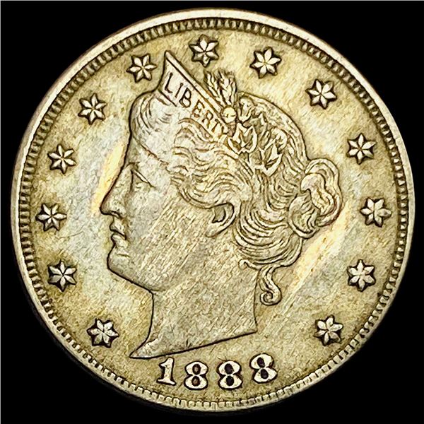 1888 Liberty Head Nickel NEARLY UNCIRCULATED