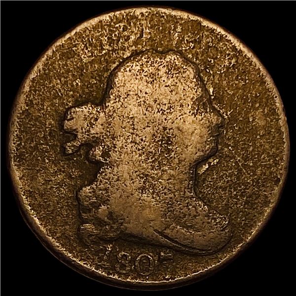1807 Draped Bust Half Cent NICELY CIRCULATED