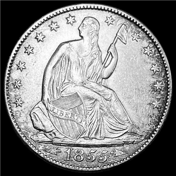 1855-O Seated Liberty Half Dollar CHOICE AU
