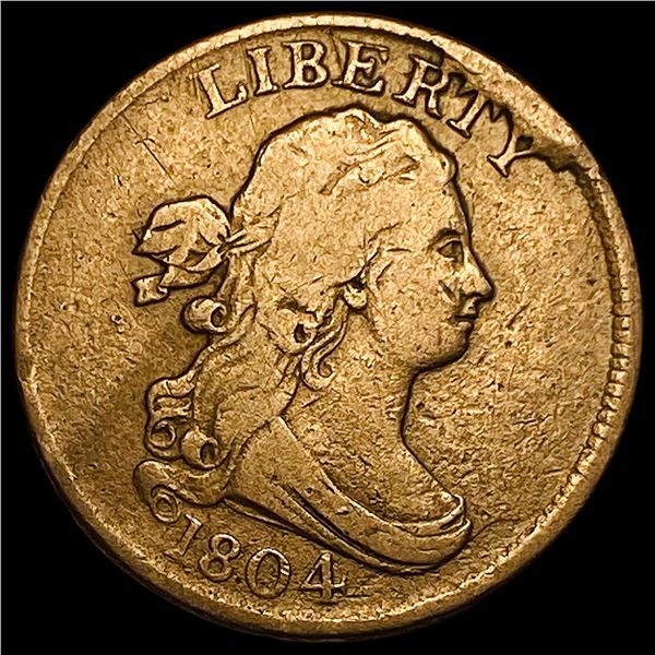 1804 Draped Bust Half Cent LIGHTLY CIRCULATED
