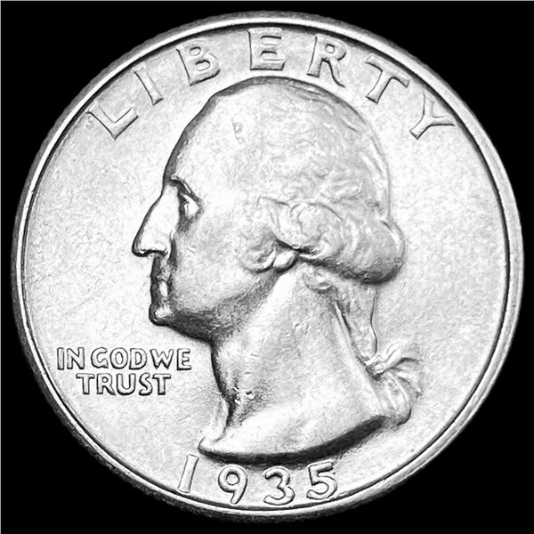 1935-D Silver Washington Quarter CHOICE AU