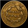 Image 2 : 1825 Classic Head Half Cent ABOUT UNCIRCULATED