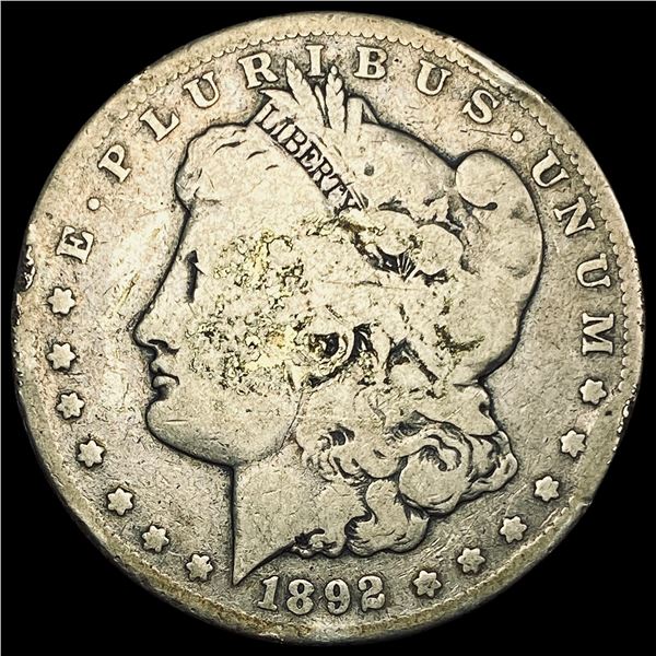 1892-CC Silver Morgan Dollar LIGHTLY CIRCULATED