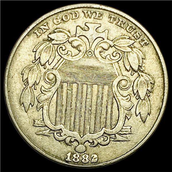 1882 Shield Nickel NEARLY UNCIRCULATED