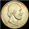 Image 1 : 1867 Netherlands Silver 2 1/2 Gulden ABOUT UNCIRCULATED