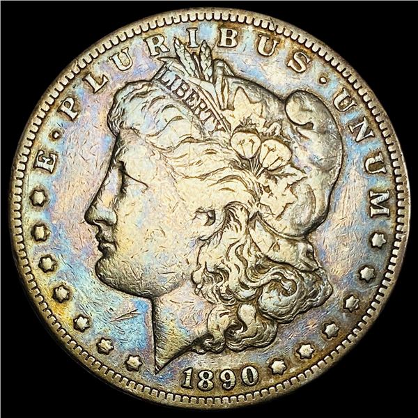 1890-CC Silver Morgan Dollar ABOUT UNCIRCULATED