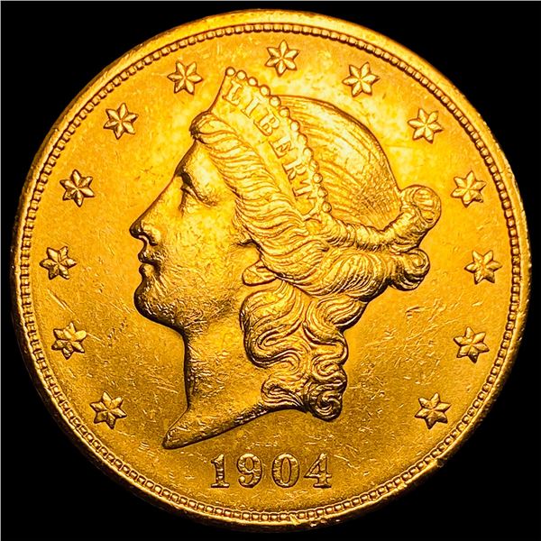 1904 Liberty Head $20 Gold Double Eagle CHOICE AU