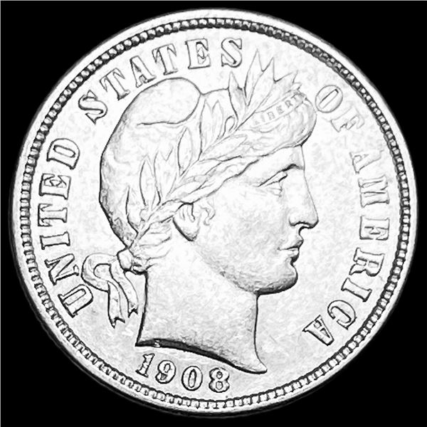 1908-D Silver Barber Dime UNCIRCULATED