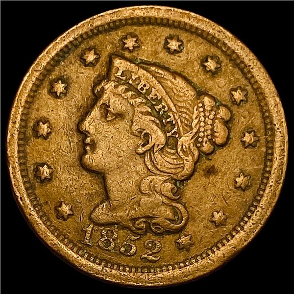 1852 Braided Hair Large Cent NEARLY UNCIRCULATED