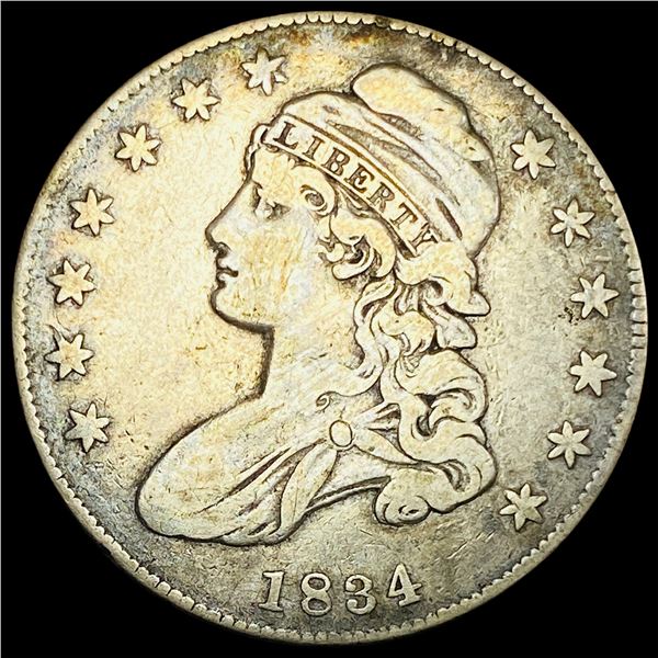 1834 Capped Bust Half Dollar LIGHTLY CIRCULATED