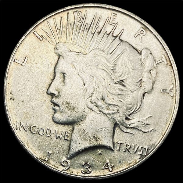 1934-S Silver Peace Dollar CLOSELY UNCIRCULATED