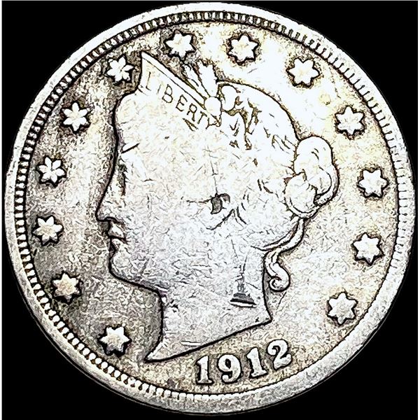 1912-S Liberty Head Nickel LIGHTLY CIRCULATED