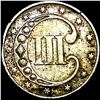 Image 2 : 1852 Silver Three-Cent Piece ABOUT UNCIRCULATED