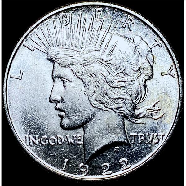 1922-S Silver Peace Dollar CHOICE AU