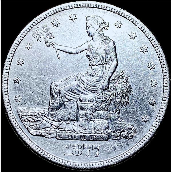 1877-S Silver Trade Dollar CHOICE AU