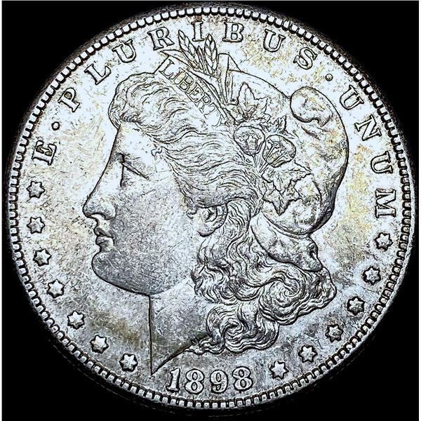 1898-S Silver Morgan Dollar CHOICE AU