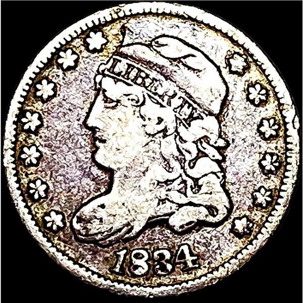 1834 Capped Bust Half Dime ABOUT UNCIRCULATED