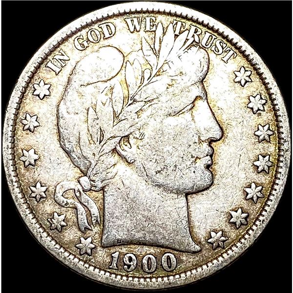 1900 Barber Half Dollar ABOUT UNCIRCULATED
