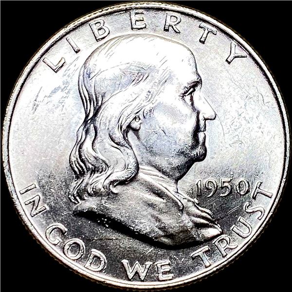 1950-S Silver Franklin Half Dollar UNCIRCULATED