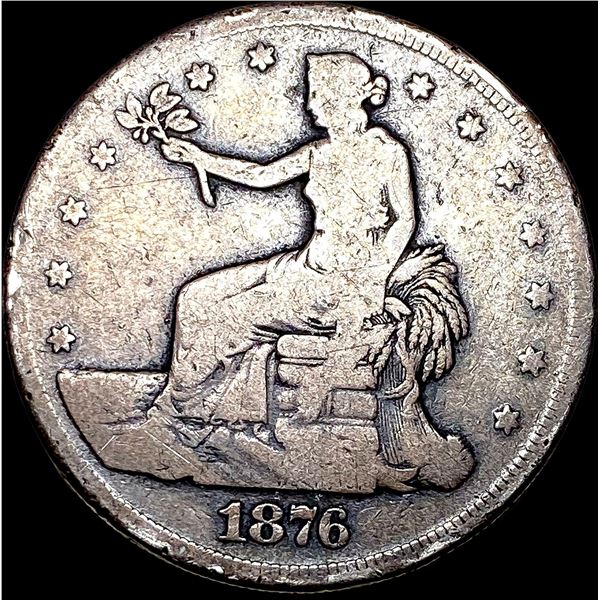 1876-CC Silver Trade Dollar NICELY CIRCULATED