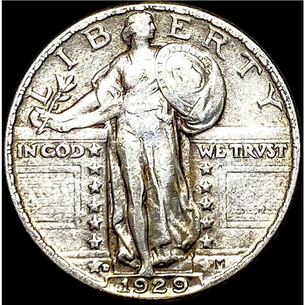 1929-D Standing Liberty Quarter NEARLY UNCIRCULATED