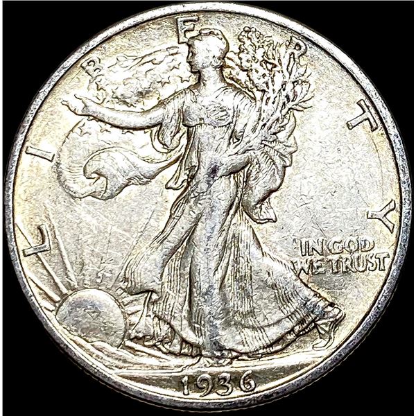 1936-S Walking Liberty Half Dollar NEARLY UNCIRCULATED