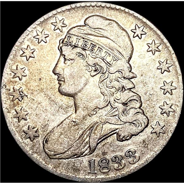 1833 Capped Bust Half Dollar ABOUT UNCIRCULATED