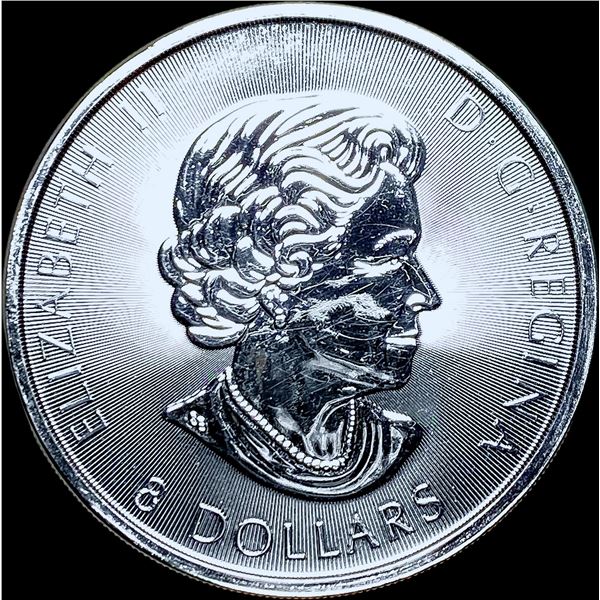 2016 Silver 1.5oz $5 Canadian Maple Leaf GEM BU