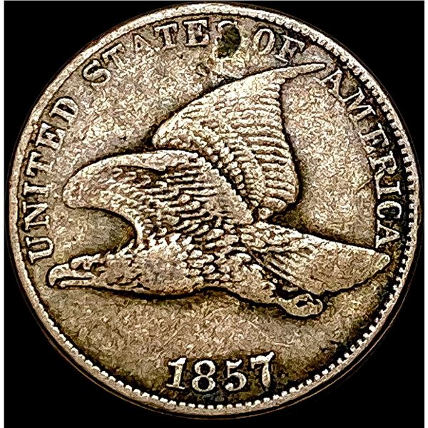 1857 Flying Eagle Cent NEARLY UNCIRCULATED