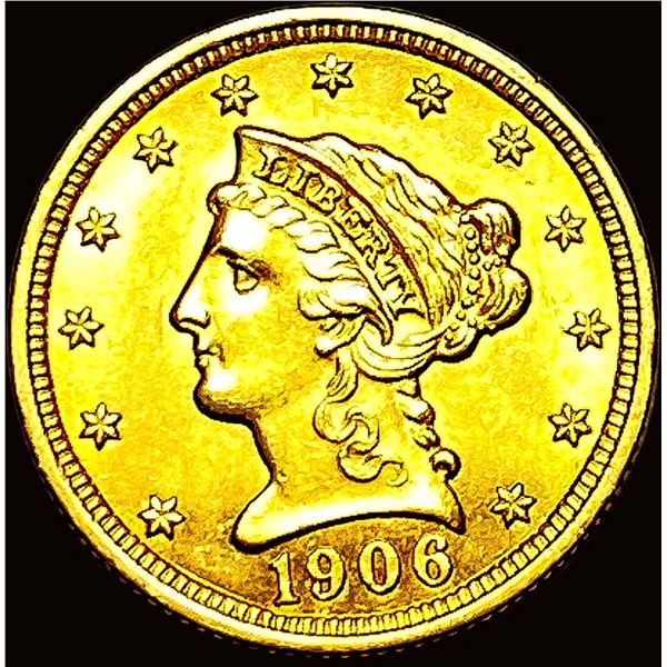 1906 Liberty Head Gold $2.5 Quarter Eagle CHOICE BU