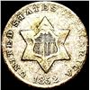 Image 1 : 1852 Silver Three-Cent Piece ABOUT UNCIRCULATED