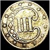 Image 2 : 1852 Silver Three-Cent Piece ABOUT UNCIRCULATED