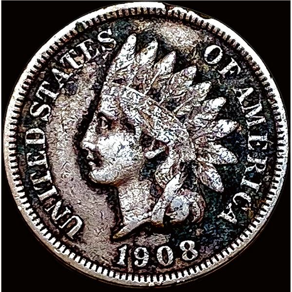 1908-S Indian Head Cent NICELY CIRCULATED