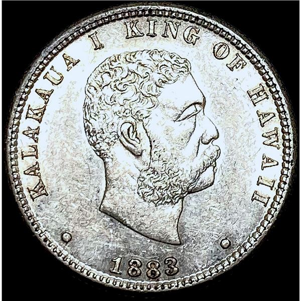 1883 Hawaii Silver 1/4 Dollar CHOICE AU