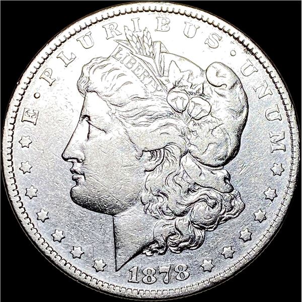 1878 8TF Silver Morgan Dollar ABOUT UNCIRCULATED