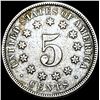Image 2 : 1869 Shield Nickel LIGHTLY CIRCULATED