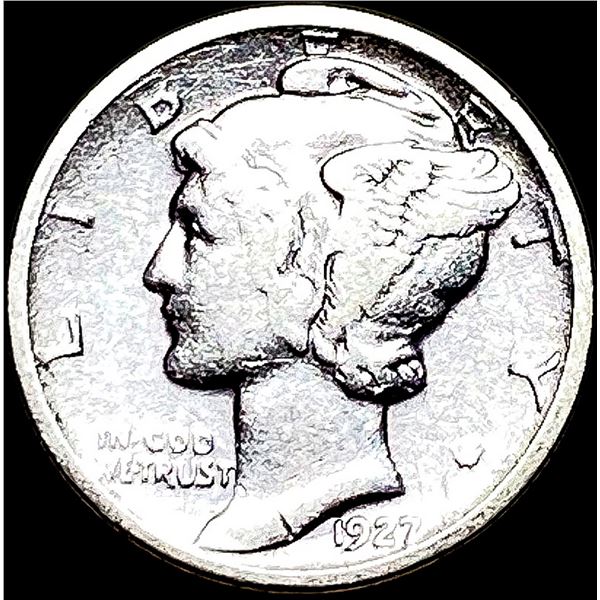 1927-D Silver Mercury Dime LIGHTLY CIRCULATED