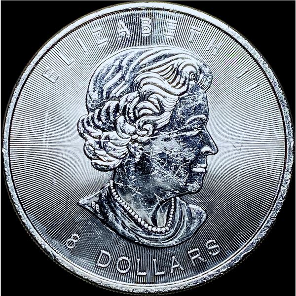 2015 Silver 1.5oz Canada Maple Leaf GEM BU