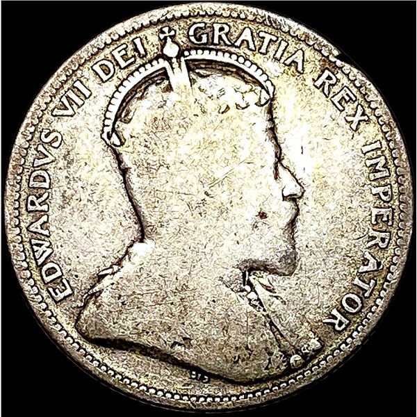 1905 Canada Silver 25 Cents LIGHTLY CIRCULATED