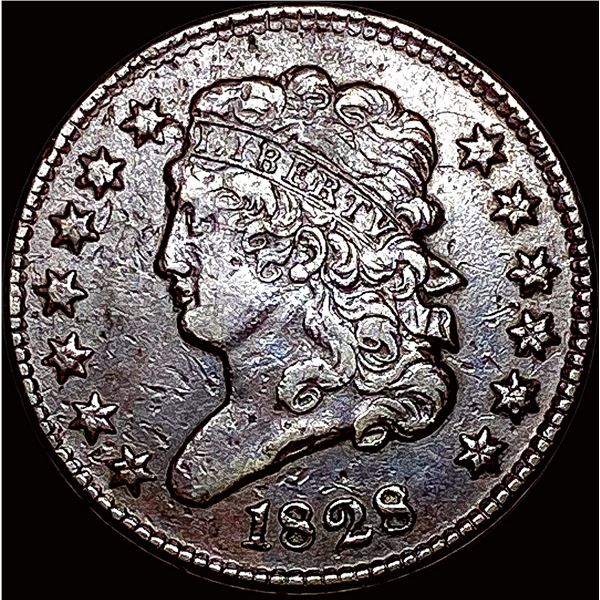 1828 Classic Head Half Cent ABOUT UNCIRCULATED