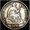Image 1 : 1871 Seated Liberty Half Dime NEARLY UNCIRCULATED