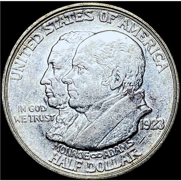 1923-S Silver Monroe Half Dollar CHOICE AU