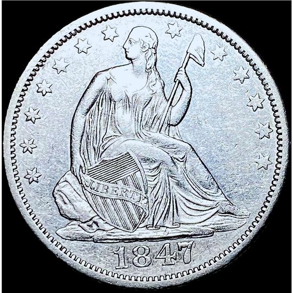 1847-O Seated Liberty Half Dollar CHOICE AU