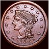 Image 1 : 1856 Braided Hair Large Cent CLOSELY UNCIRCULATED
