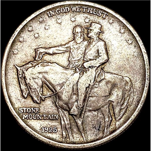 1925 Stone Mountain Half Dollar NEARLY UNCIRCULATED