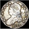 Image 1 : 1824 Silver Capped Bust Half Dollar ABOUT UNCIRCULATED