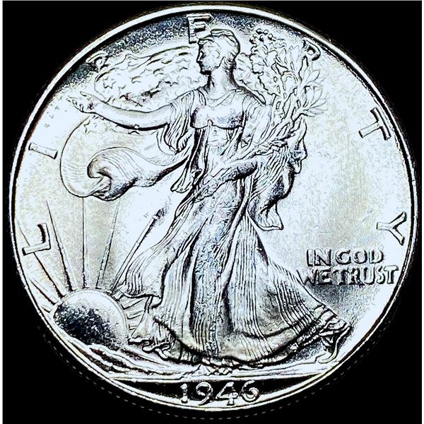 1946-D Walking Liberty Half Dollar GEM BU