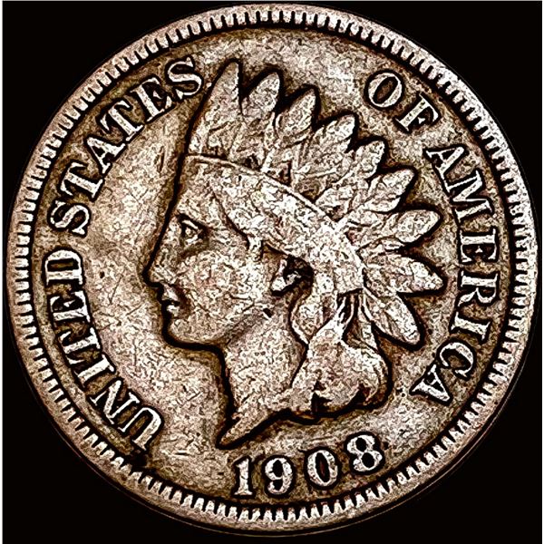 1908-S Indian Head Cent ABOUT UNCIRCULATED