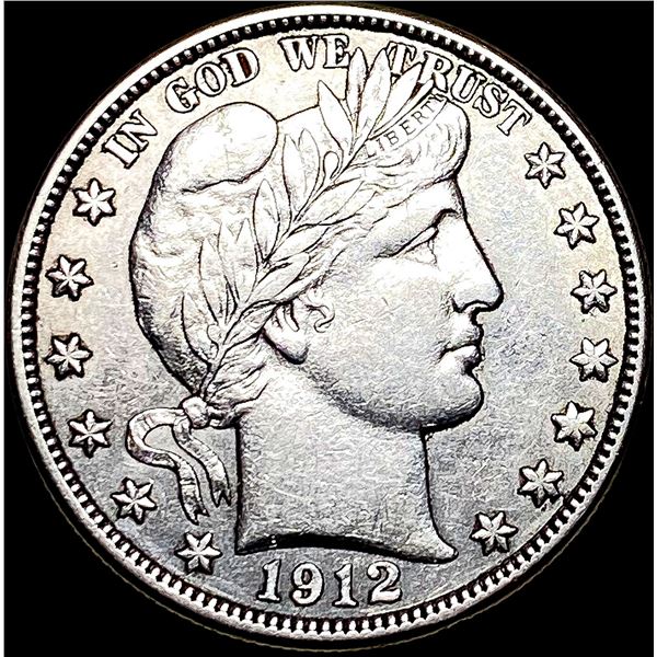 1912-D Silver Barber Half Dollar CLOSELY UNCIRCULATED